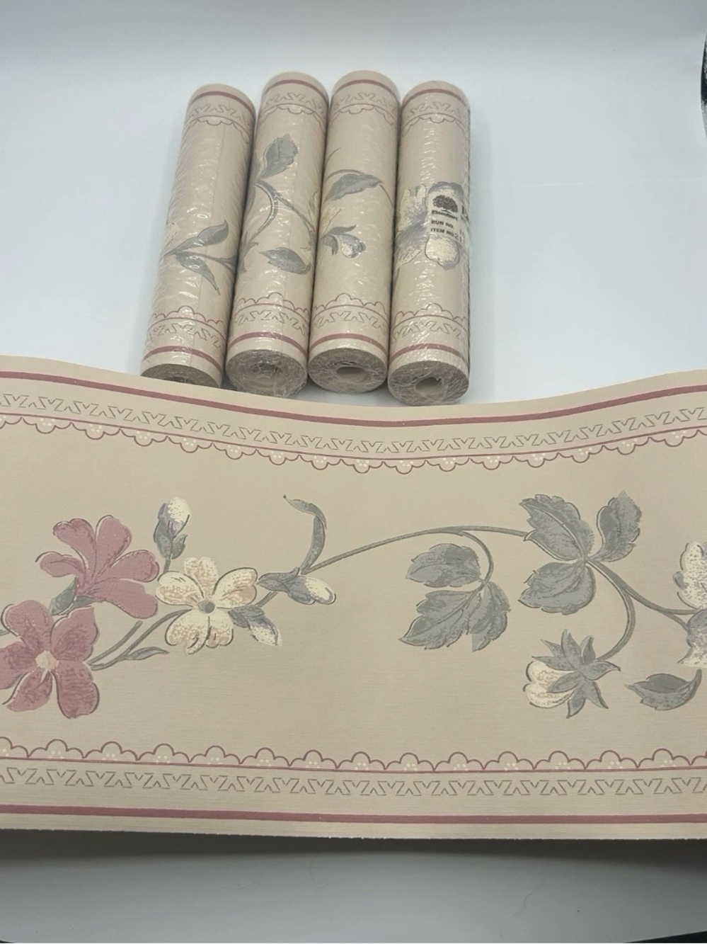 5 Vtg 80s 90s Floral Wallpaper Border Granny Cottagecore Eisenhart WallCovering